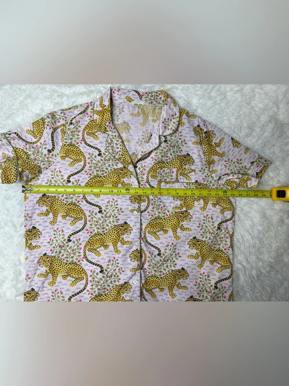 Printfresh Bagheera Leopard -Short PJ Set - Blush color, size XL